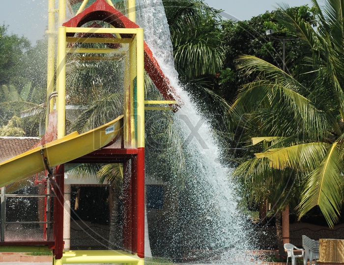 Water games in Amusement Park