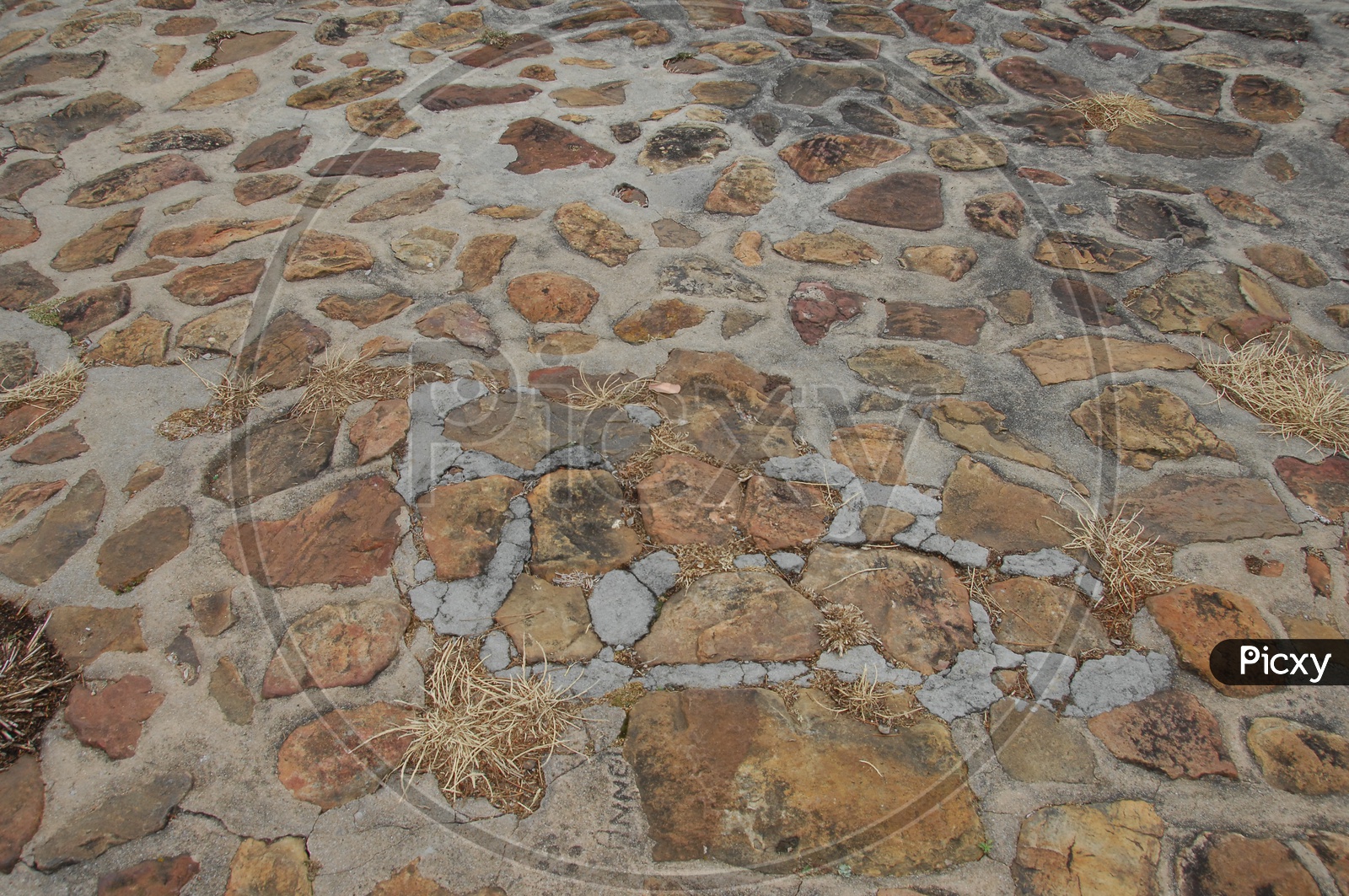 Floor made of rocks