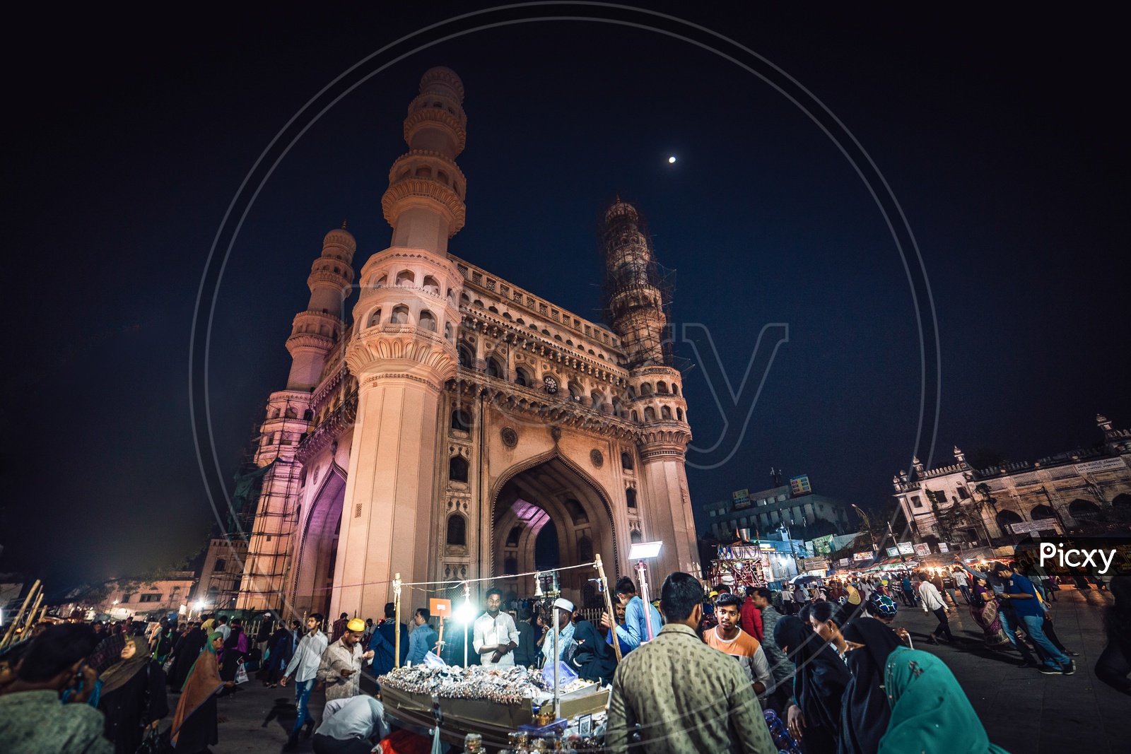 Charminar during the night