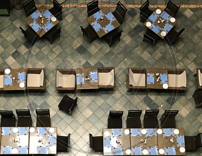 dining tables in a Hotel