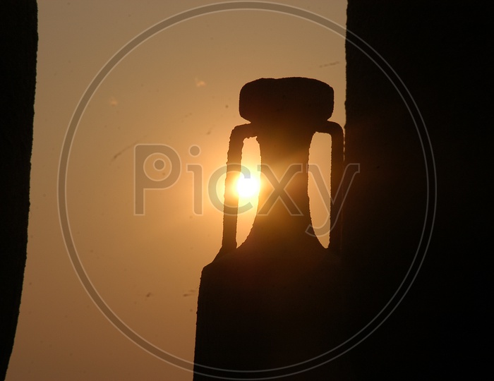 Silhouette Of a Bottle