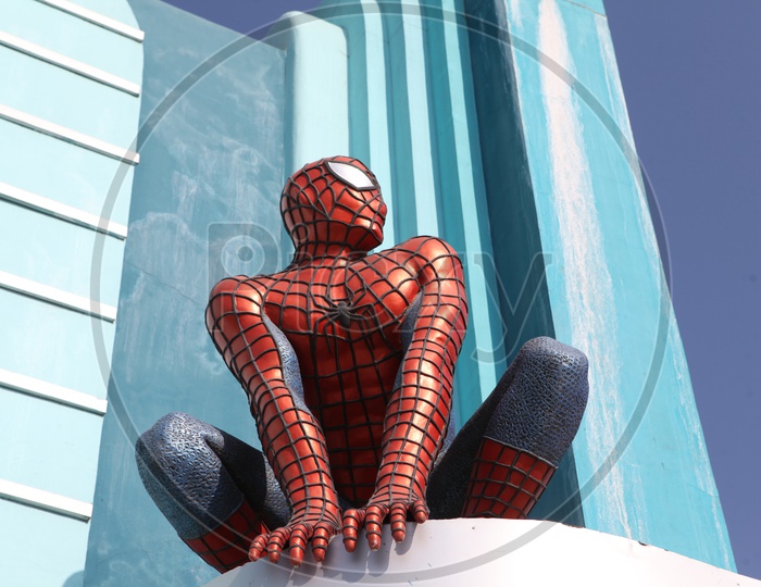 Spiderman's statue