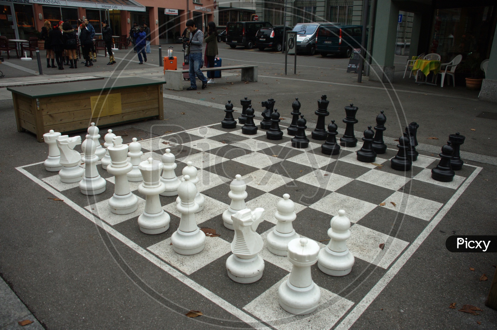 Chess Pieces on a Board