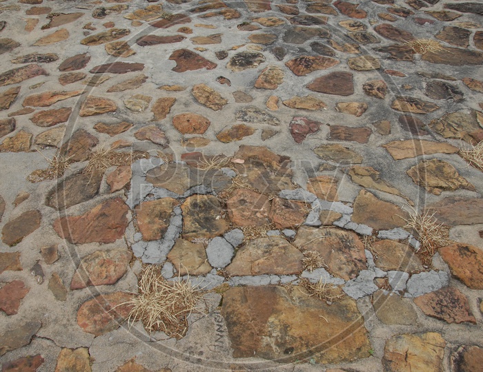 Floor made of rocks