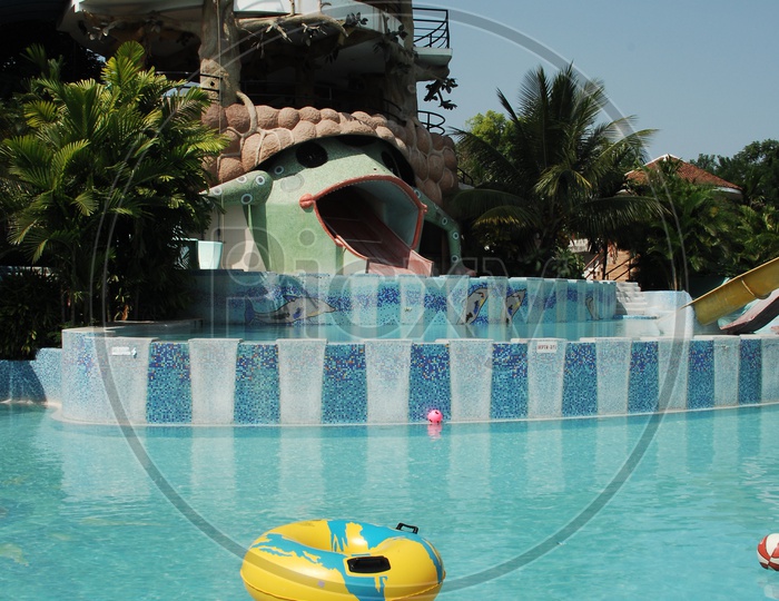 Water park in a resort