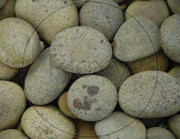 Round White Beach Pebble stones