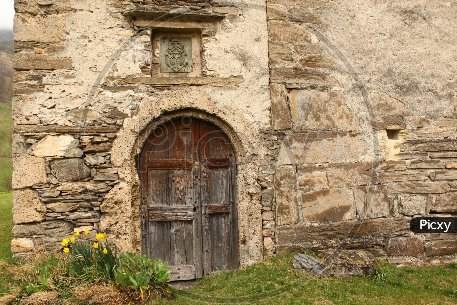 An old door of a house