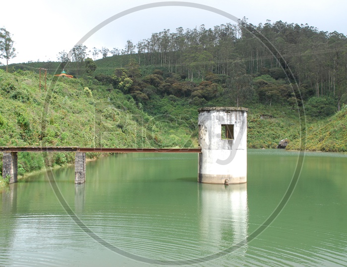 Water Pump House In a Reservoir