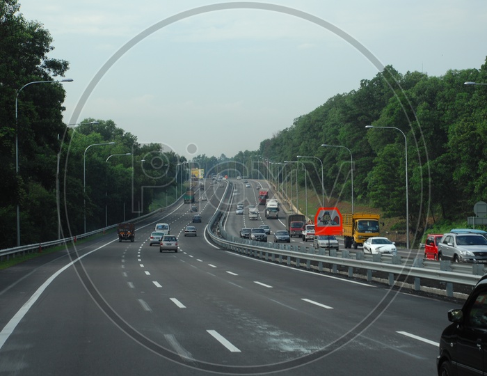 Vehicles moving in a highway