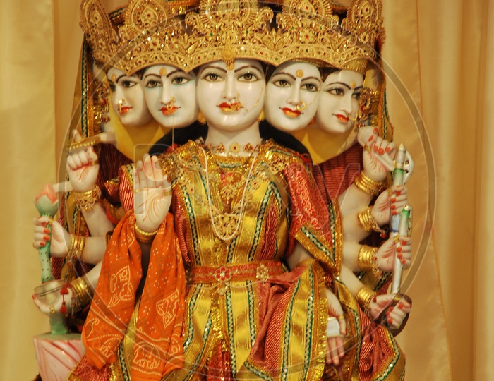 Decorated Hindu God Statue