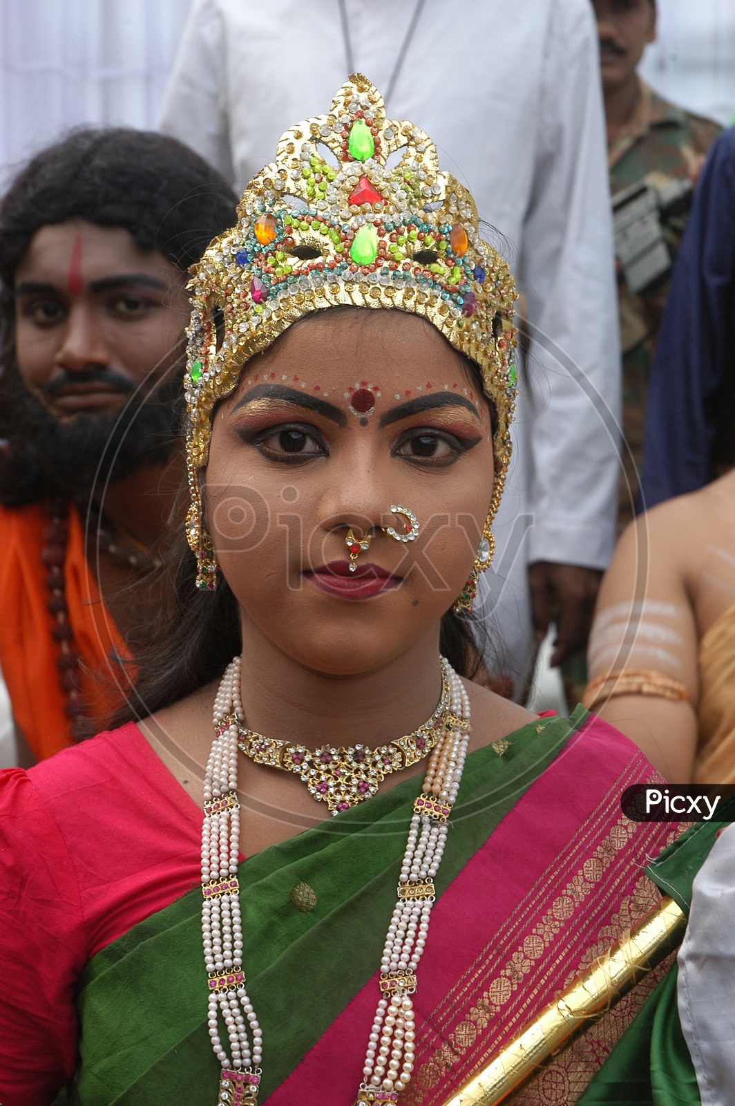 Image Of Indian Young Girl In A Indian Goddess Attire Kh789770 Picxy 0860