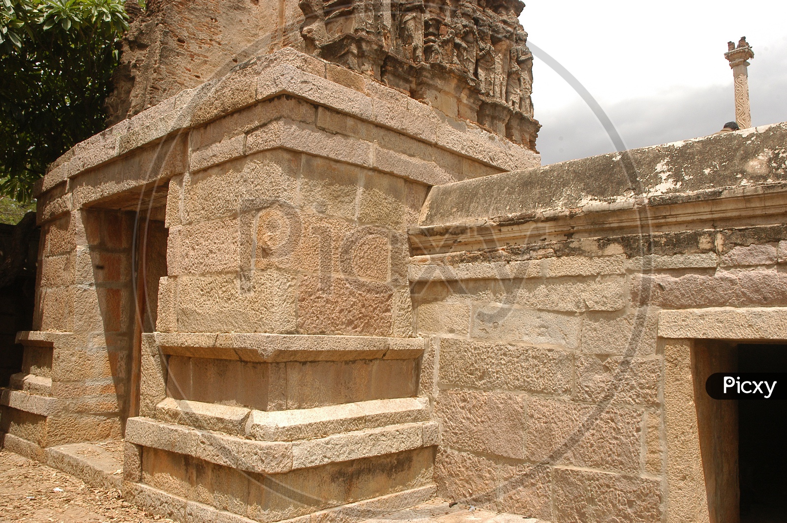 Stone carvings on the temple