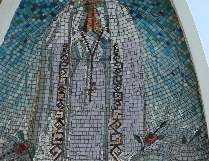Mosaic art of Mary