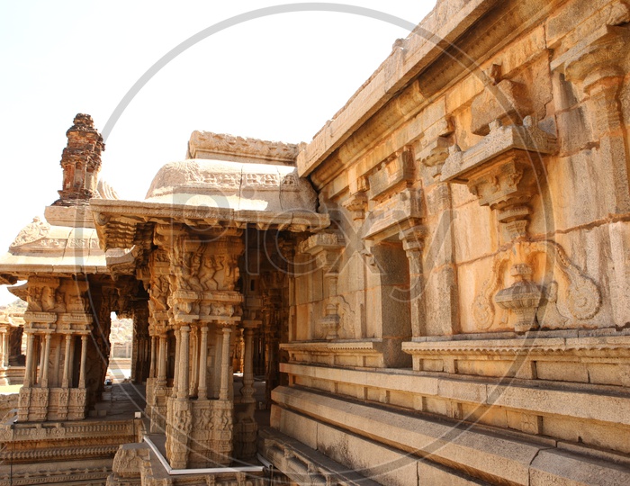 Historic architecture of hampi temples