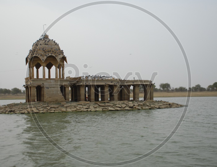 Ancient fort in the middle of the lake