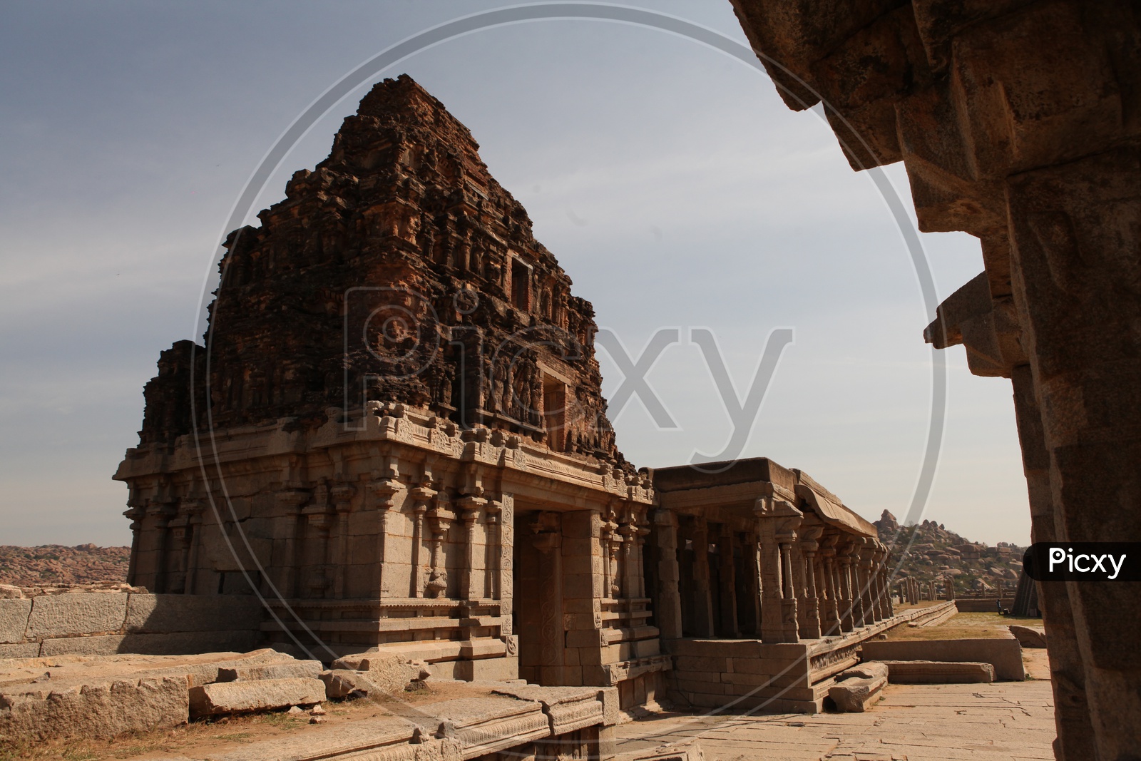 Gopuram of hampi temple