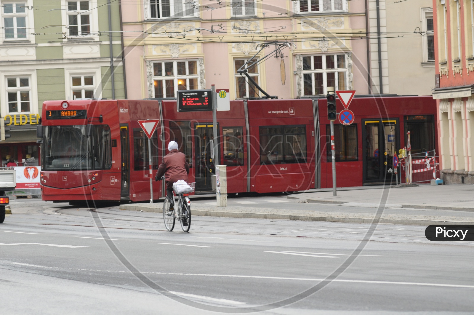 Red Tram in Austria
