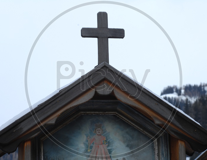 Wooden Cross of a Christian Church