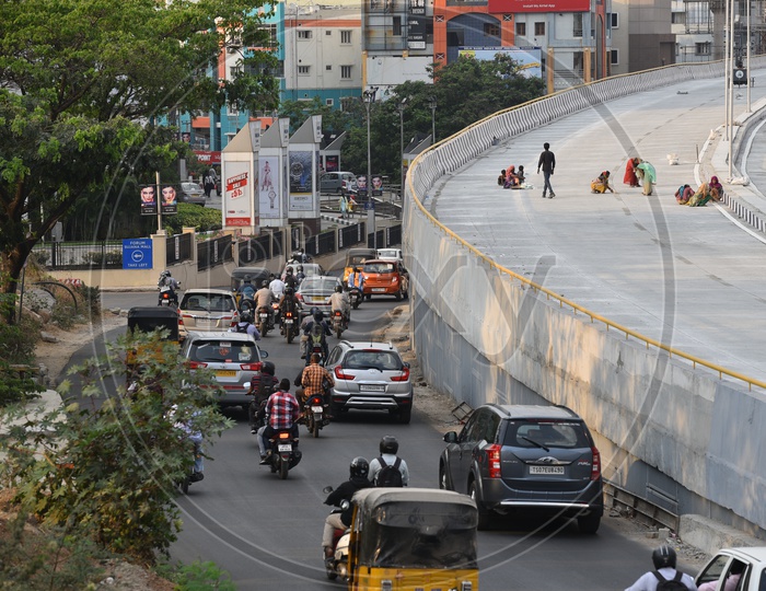 New Flyover works at FORUM mall, KPHB