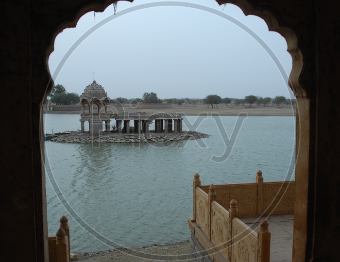 Ancient fort in the middle of the lake