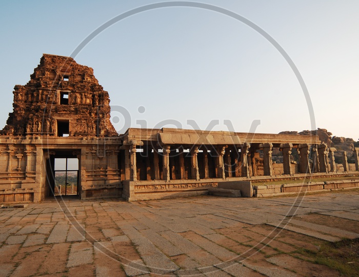 Vittala temple alongside the columnar pillars