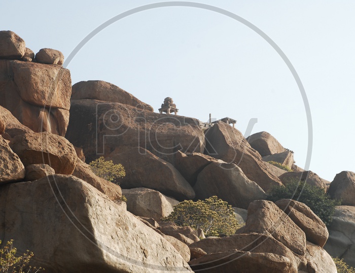 Mountain Rocks at Hampi Temple