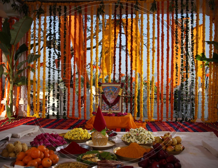 Indian traditional pooja Scene