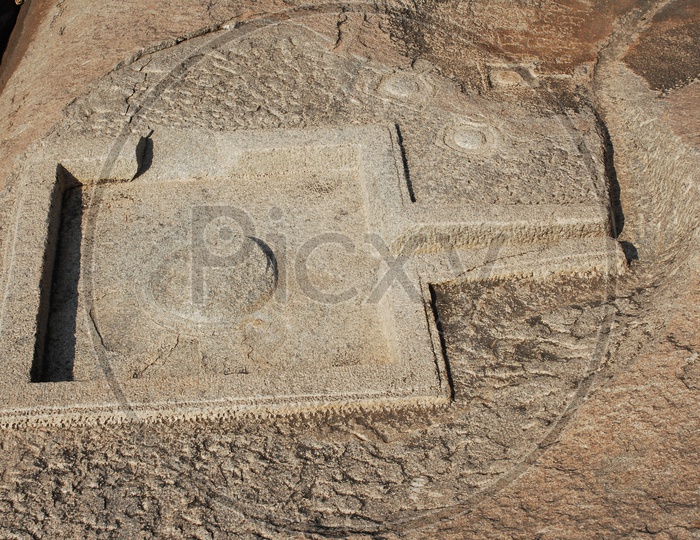 Carvings on the rock