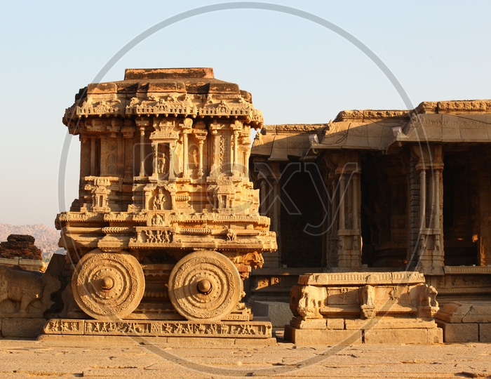 Stone Chariot alongside the Vittala temple