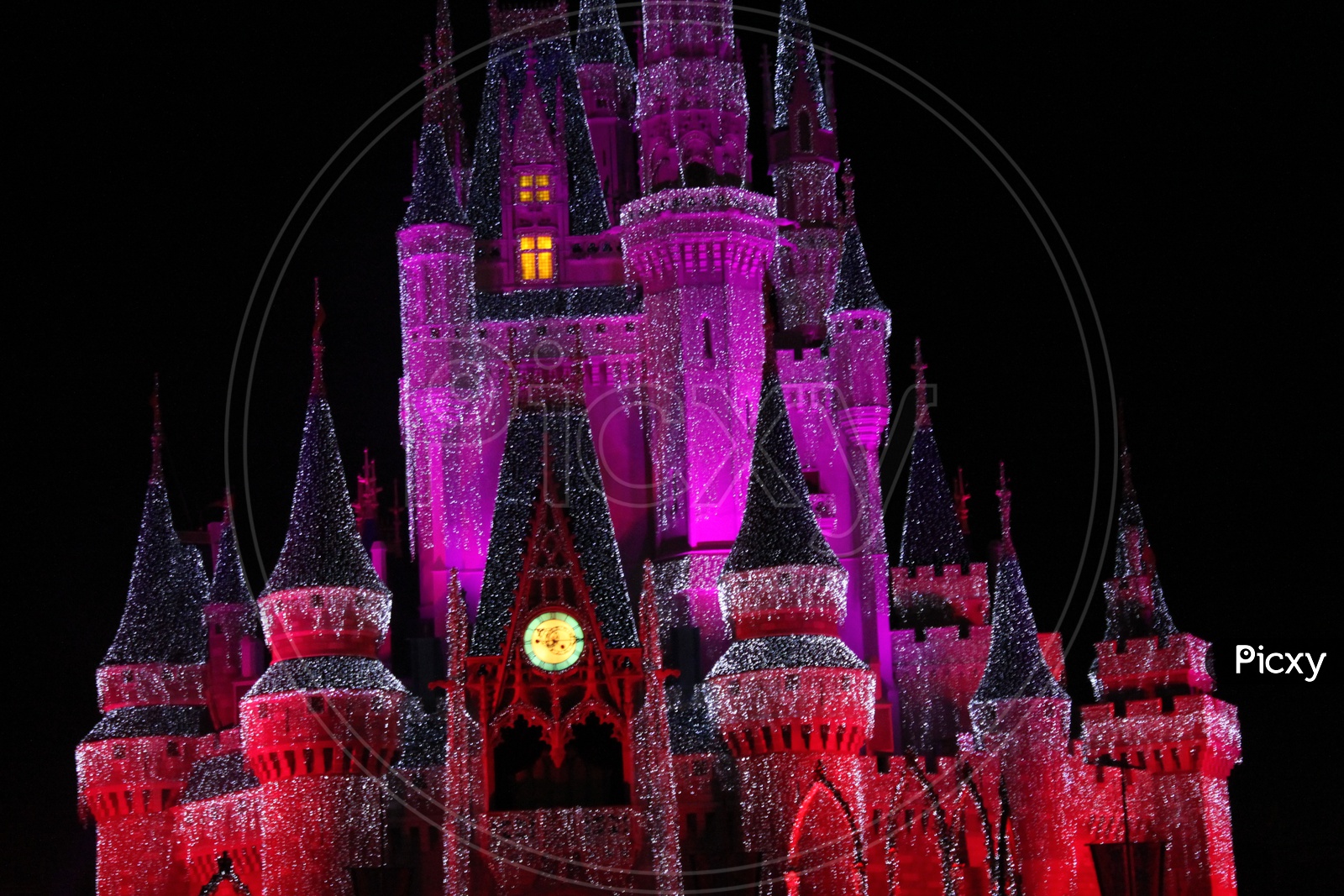 Cinderella Castle during night