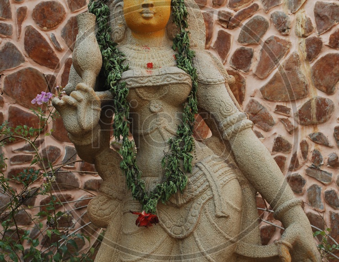 A Hindu Goddess statue