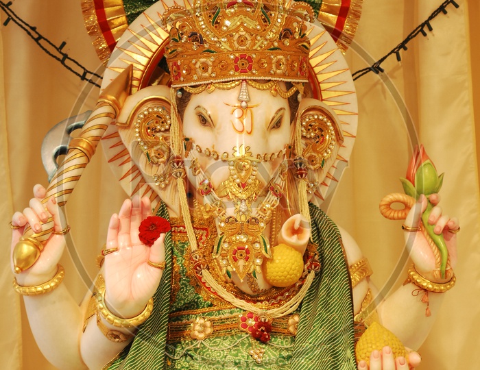 Decorated Lord Ganesha statue