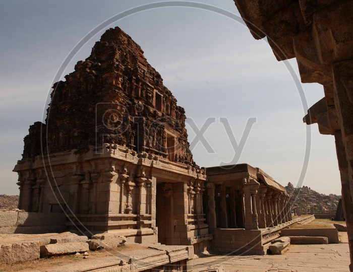 Gopuram of hampi temple