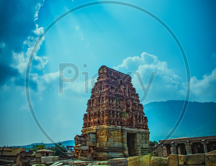 Old Ruins Of Hindu Temples In Hampi