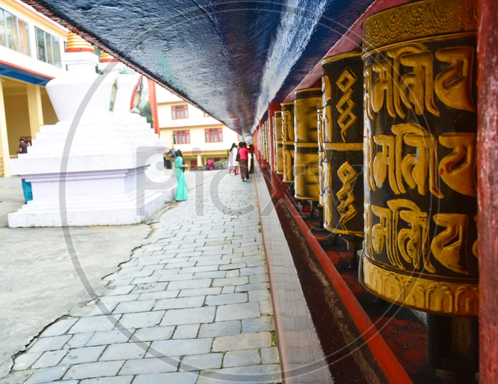 Mani Lhakor T(Prayer wheels)