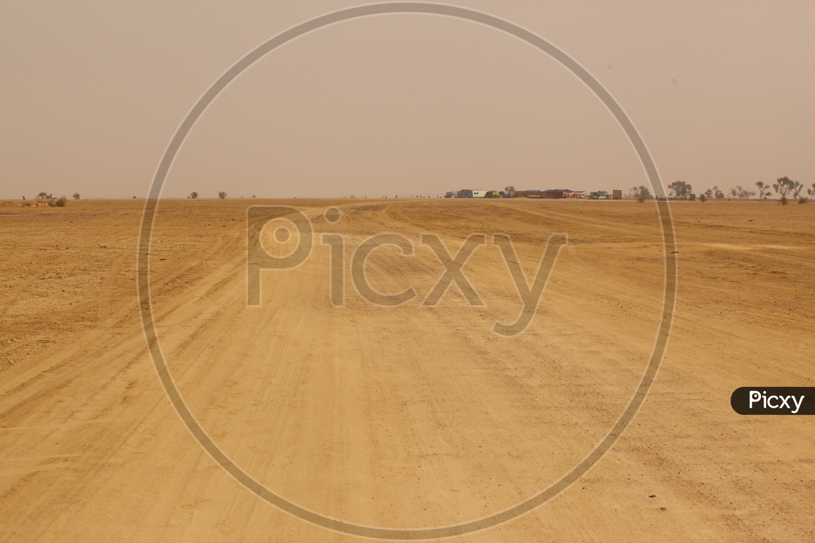 Roadway in a desert