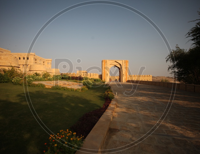 Historic architecture of a Palace in Rajasthan