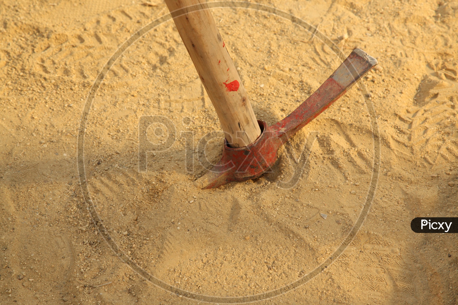 A Pickaxe in the sand