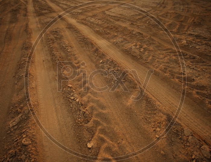 Roadway in a desert