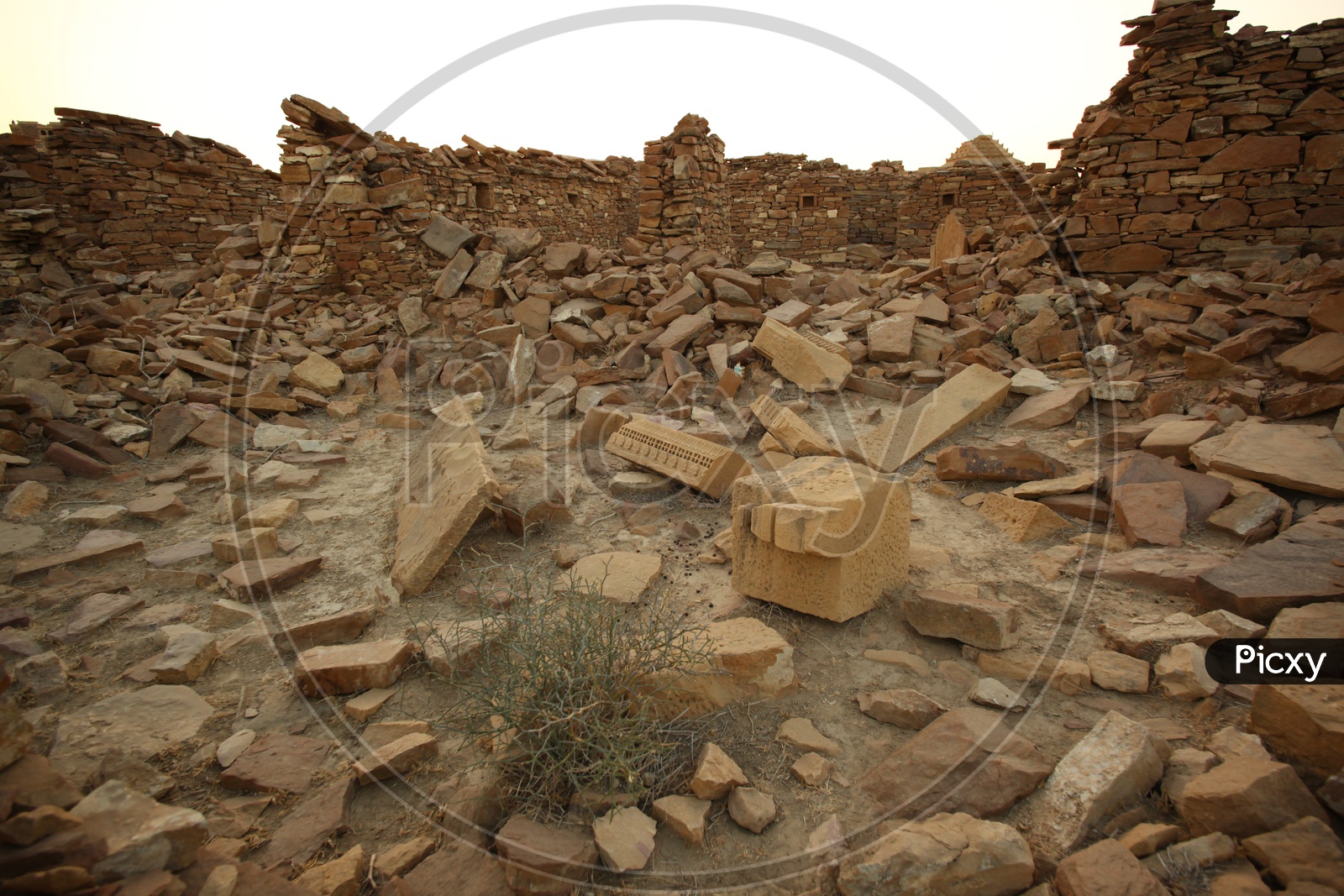 Old ruins in a desert