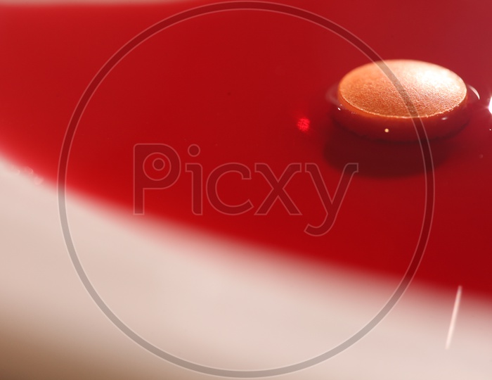 Medicine with red background