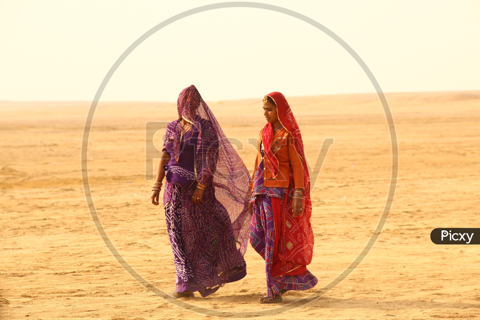 Indian Women in the desert