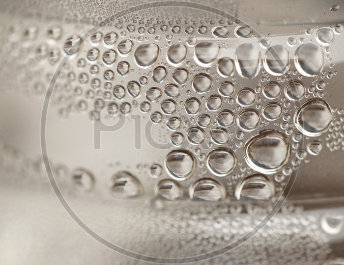 Close up shot of water drops