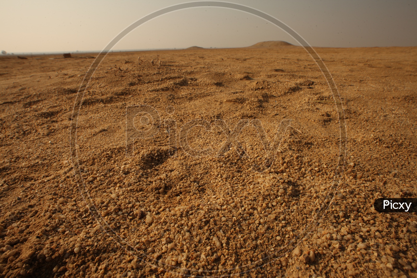 Close up shot of mud in a  Desert
