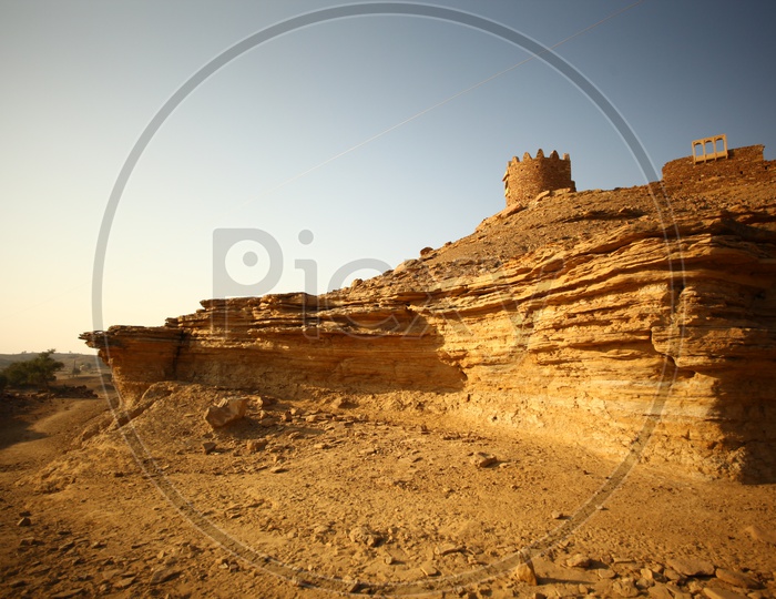 Ruins in desert