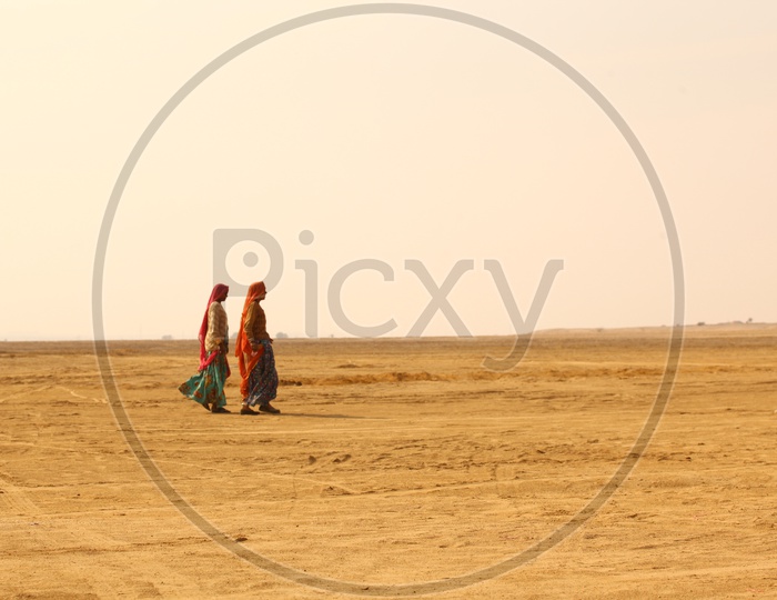 Indian Women in the desert