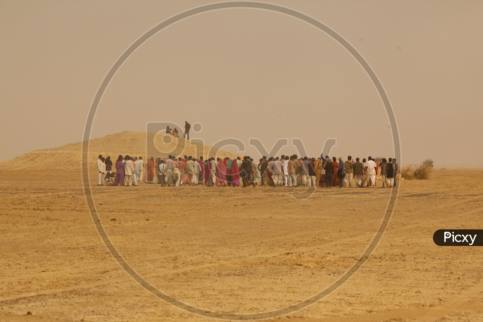 People in a Desert