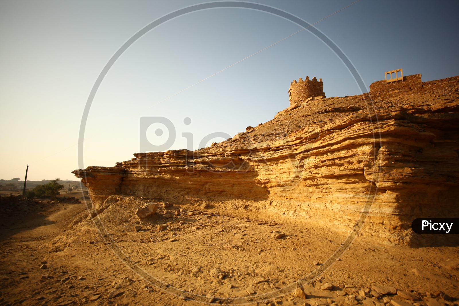 Ruins in desert
