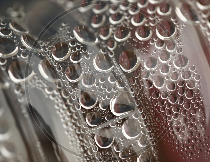 Close up shot of water droplets