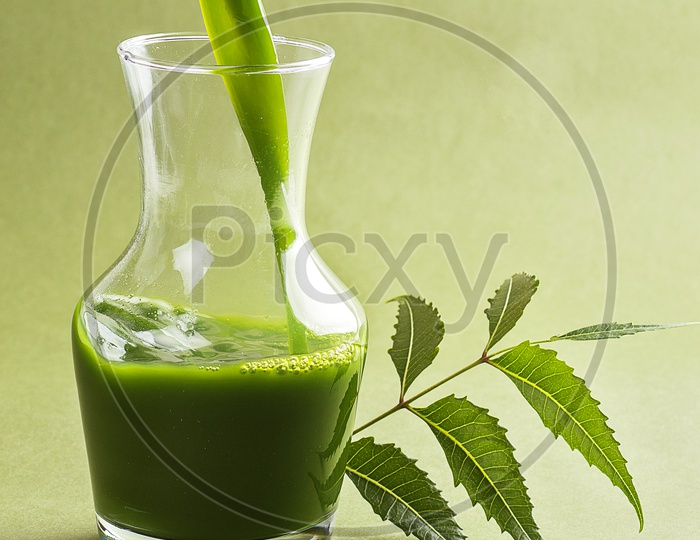Medicinal Neem juice and leaves